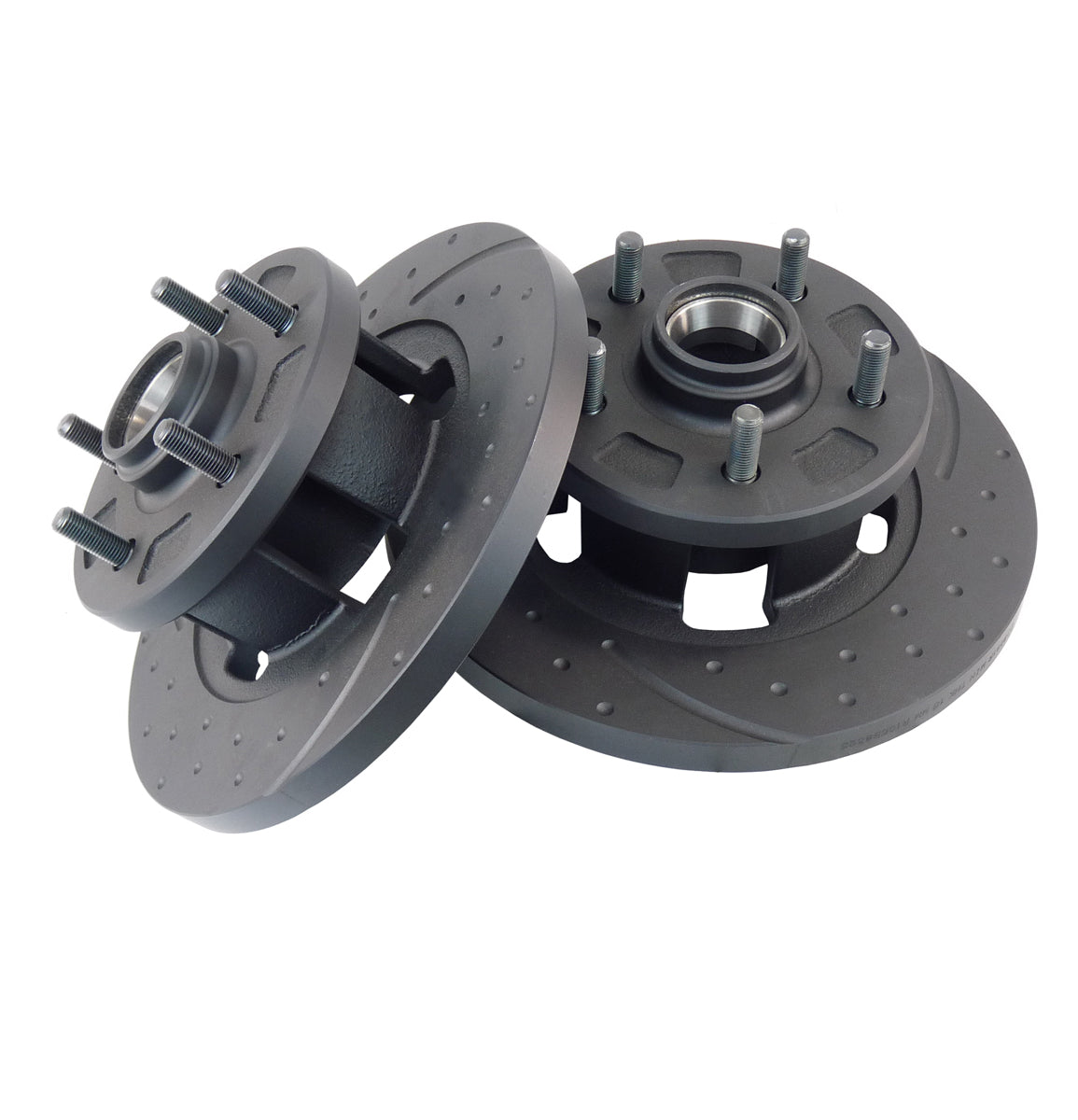 RDA Front Disc Brake Rotor Pair (Slotted & Dimpled) Holden LH LX UC - RDA10D