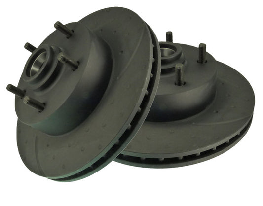 RDA Front Disc Brake Rotor Pair (Slotted & Dimpled) Holden HQ HJ HX HZ WB LX A9X - RDA14D