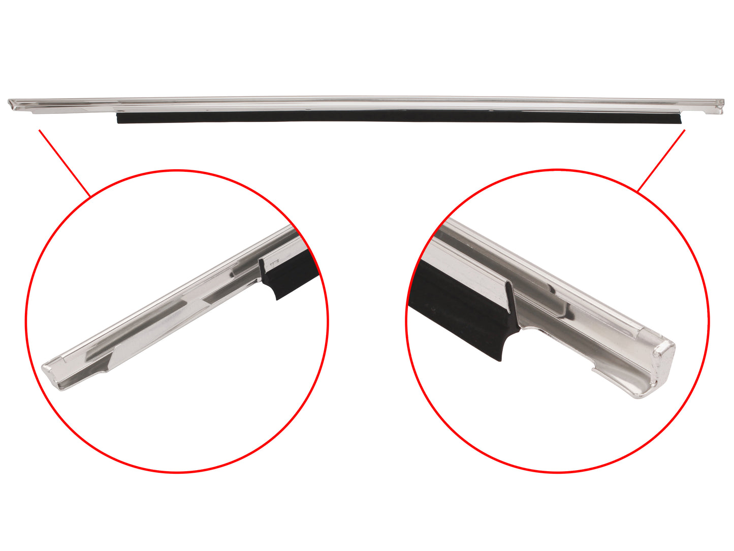 Door Belt & Moulding VB VC VH Commodore Left Front Outer - RDB1001BL