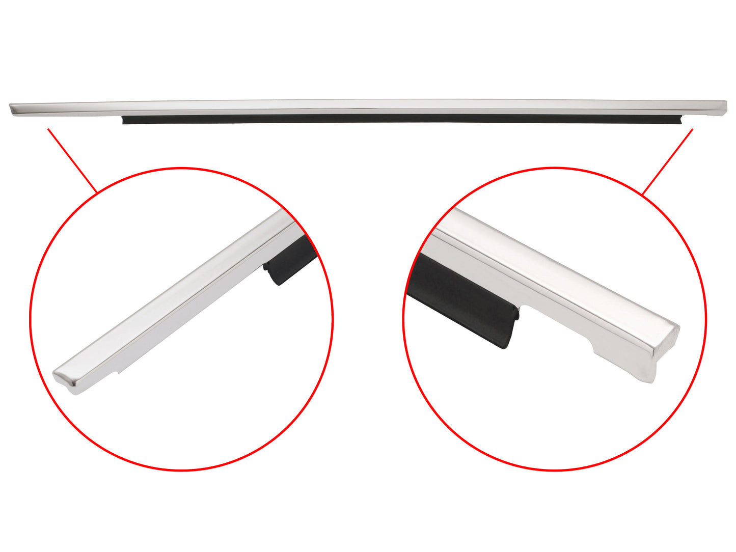 Door Belt & Moulding VB VC VH Commodore Right Front Outer - RDB1001BR