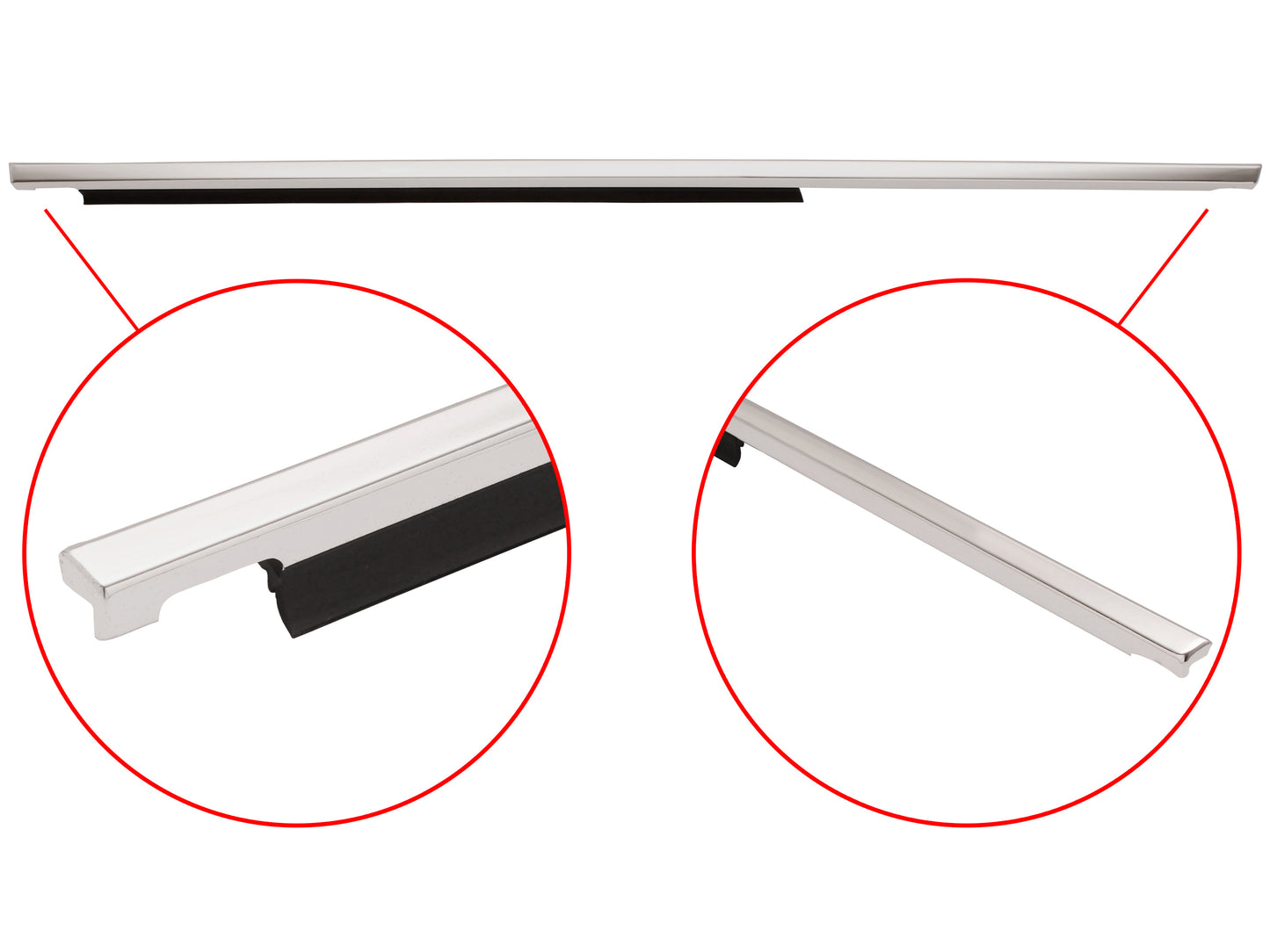 Door Belt & Moulding VB VC VH Commodore Right Rear Outer - RDB1002BR