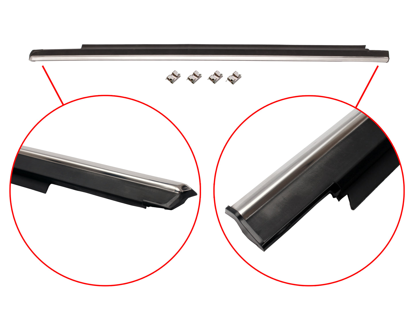 Door Belt & Moulding VK VL Commodore Left Front Outer - RDB1003BL