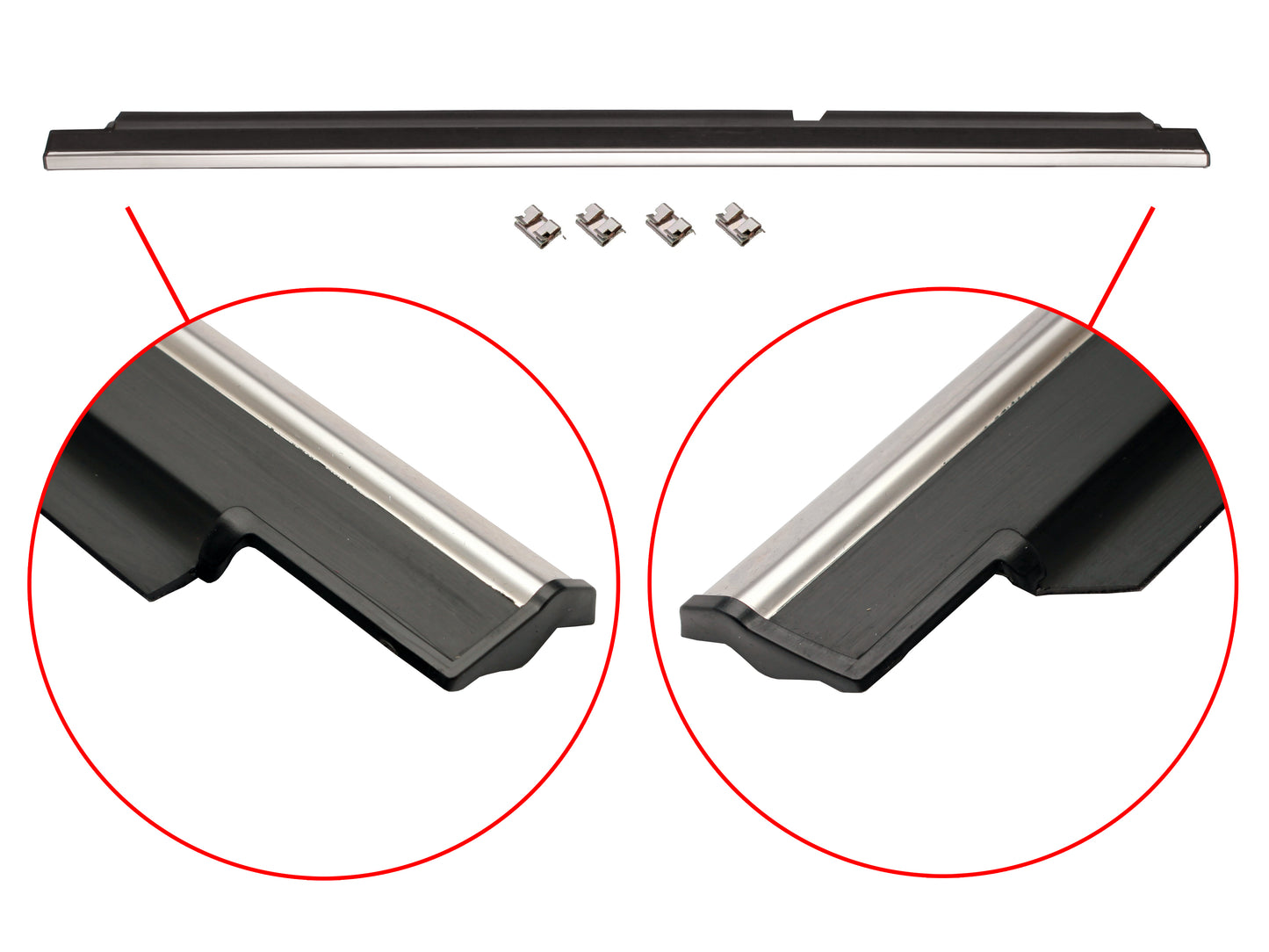 Door Belt & Moulding VK VL Commodore Sedan Left Rear Outer - RDB1004BL