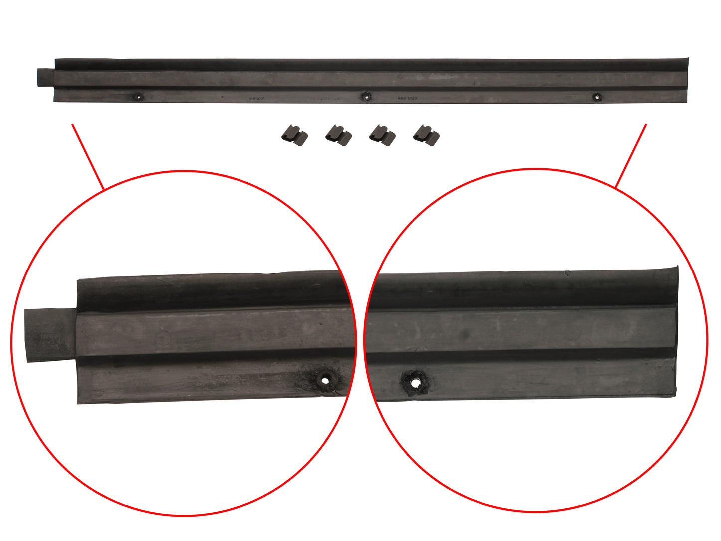 Door Belt LC LJ Coupe Right Hand Front Outer - RDB1020