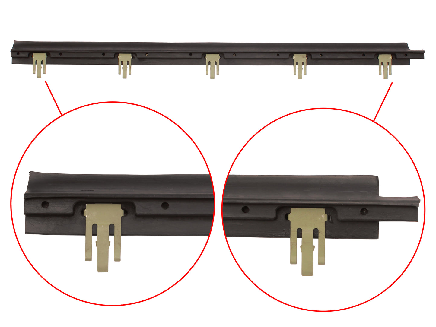 Door Belt Outer Right Front LC LJ Sedan - RDB1022A