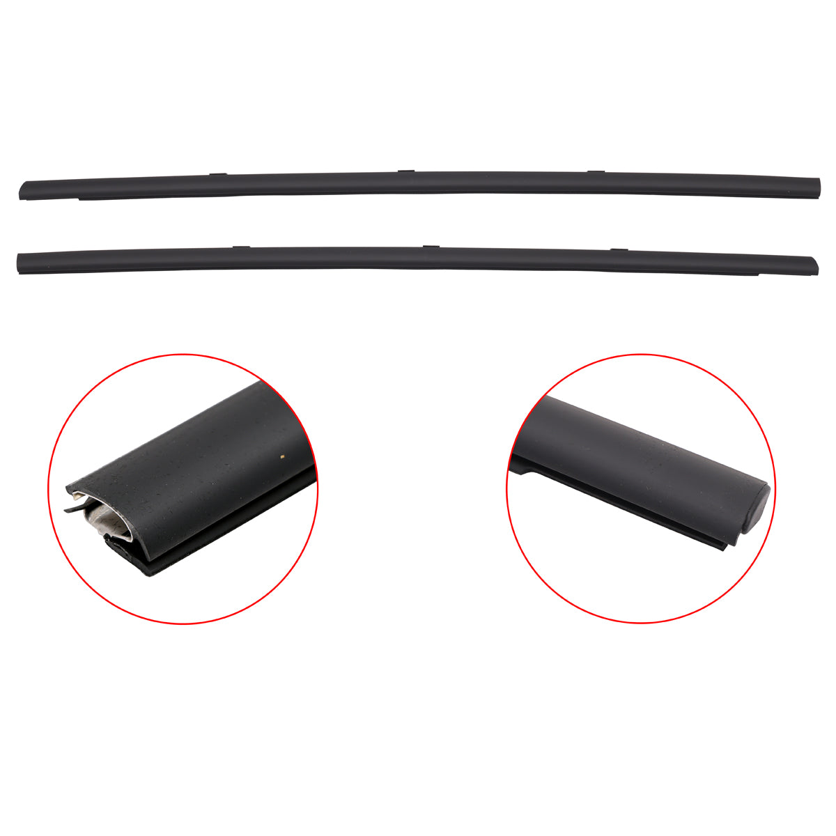 Door Belt Kit Genuine Outer Black VT VU VX VY VZ Set of 4 Sedan - RDB1092