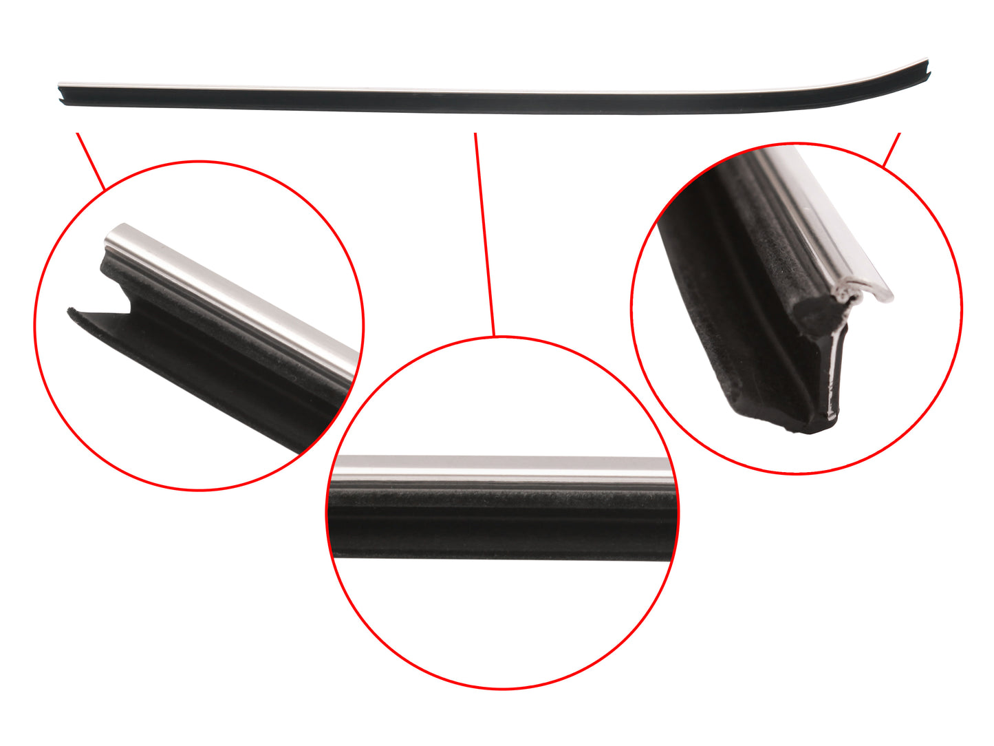 Door Belt Inner XC ZH Left Hand Rear - RDB2009