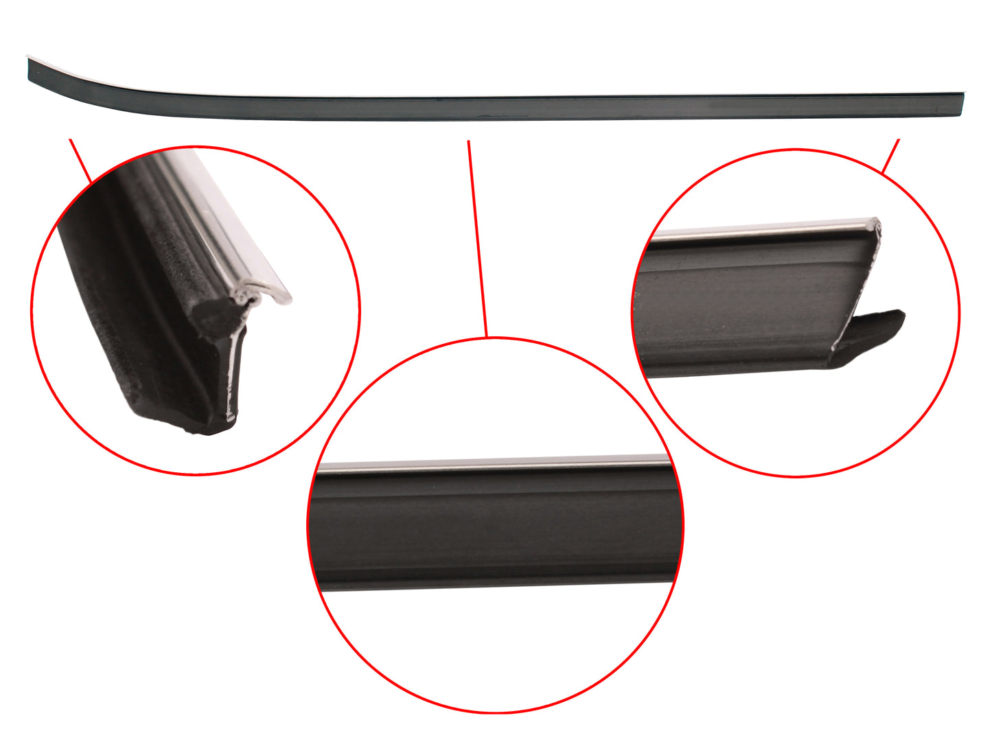 Door Belt Inner XC ZH Left Hand Rear - RDB2009