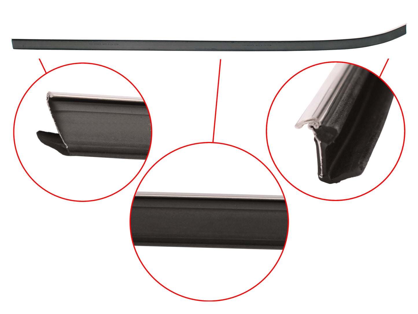 Door Belt Inner XC ZH Right Hand Rear - RDB2010