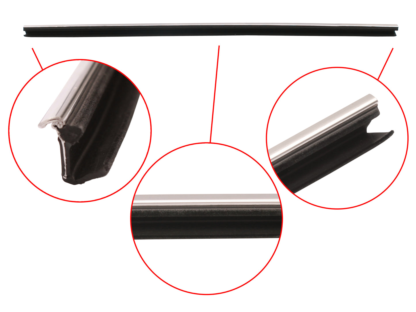 Door Belt XA XB XC Rear Quarter Inner L Or R Coupe - RDB2013