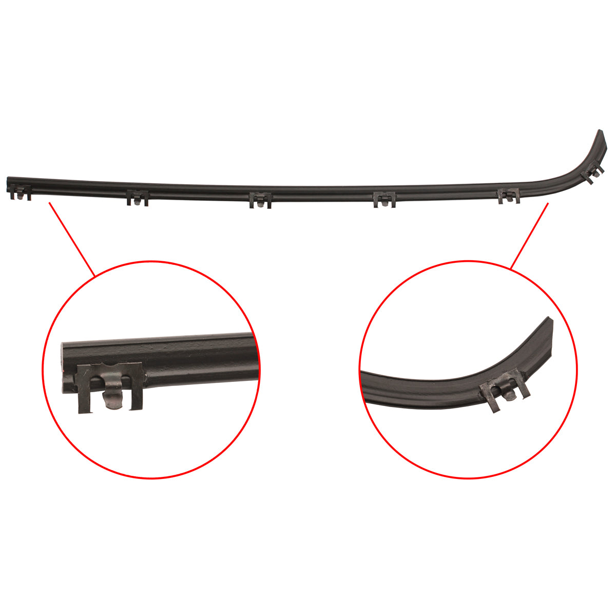 Door Belt F100 1971-1980 Left Hand Outer - RDB2035