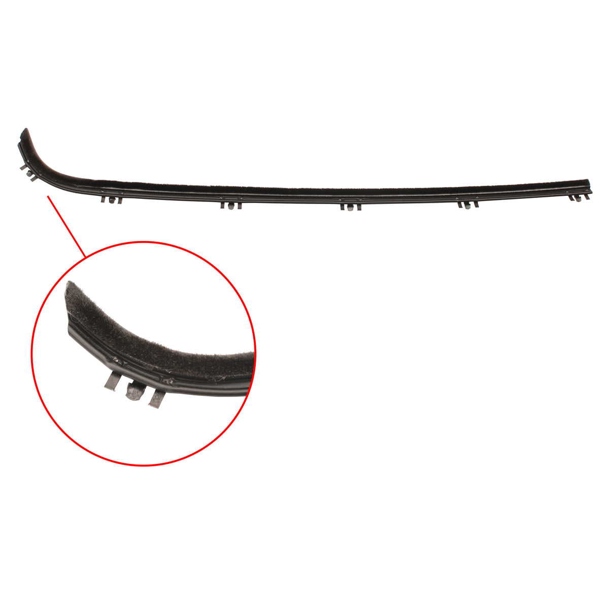 Door Belt F100 1971-1980 Left Hand Outer - RDB2035