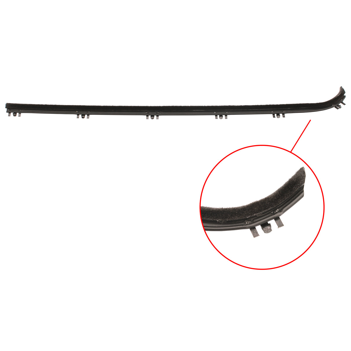 Door Belt F100 1971-1980 Left Hand Inner - RDB2037