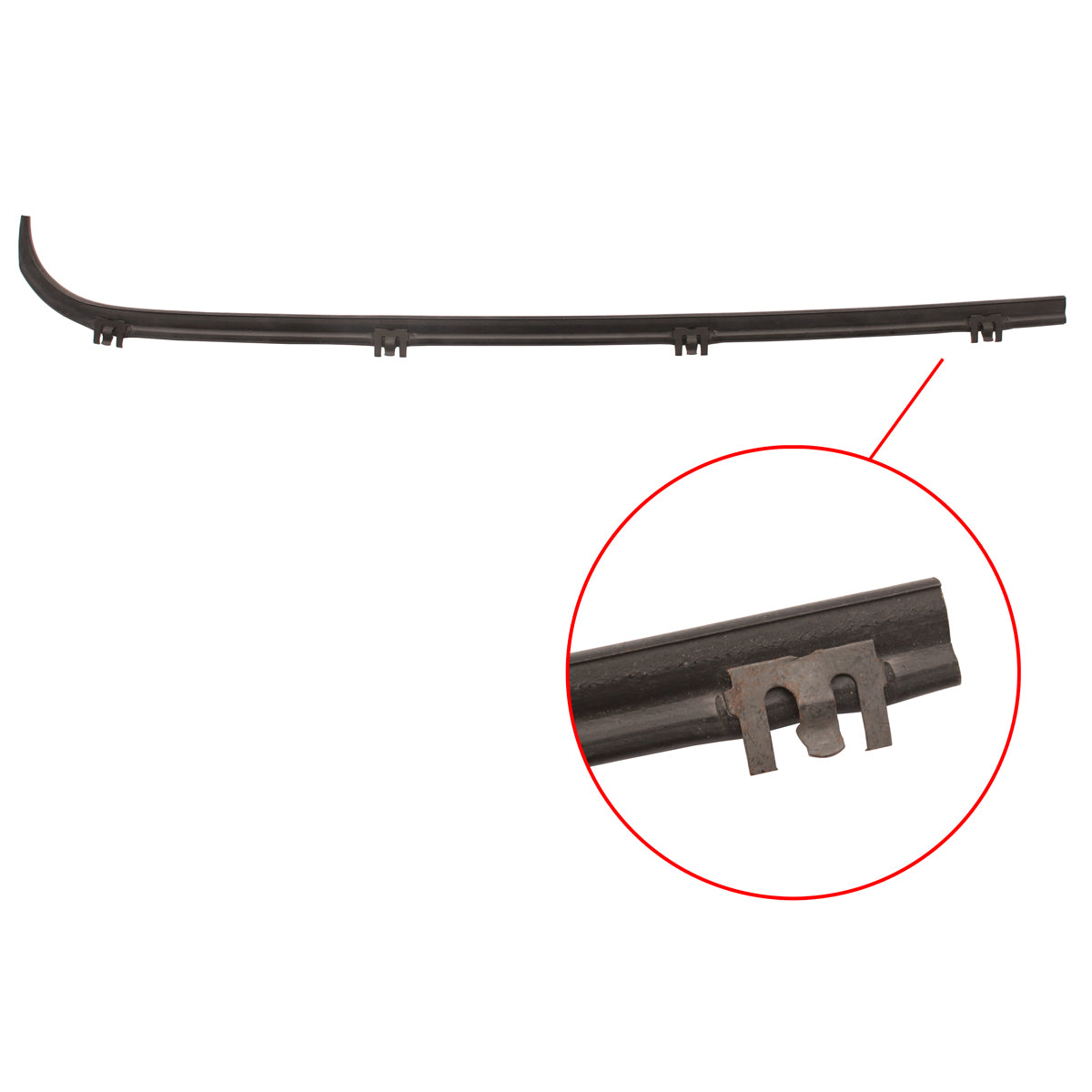 Door Belt Ford Bronco LHF Inner Replacement - RDB2069