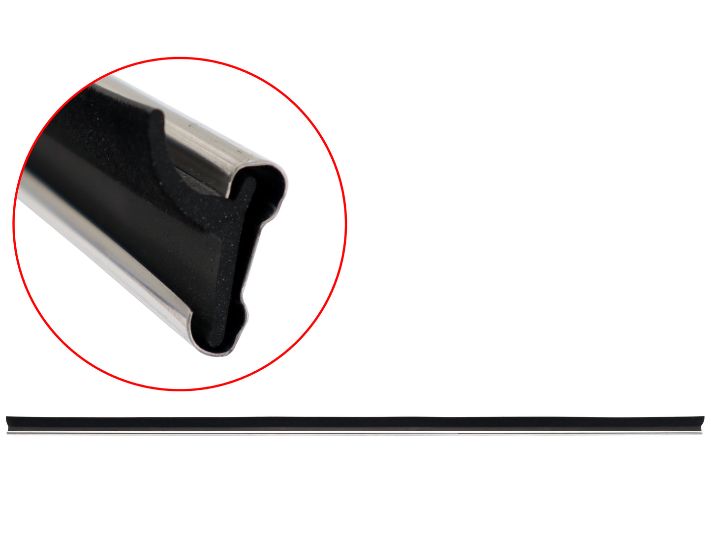 Door Belt Suits Toyota Landcruiser FJ60 LHF Inner No 1/4 Window Stainless Type - RDB3671