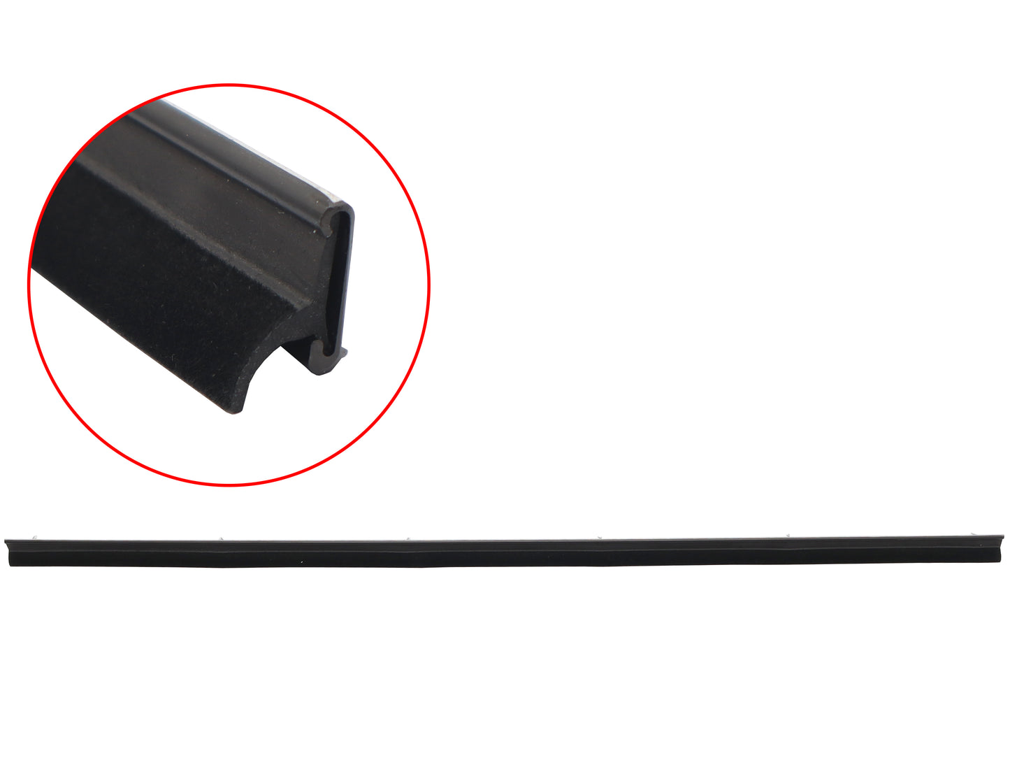 Door Belt Suits Toyota Landcruiser FJ60 RHF Inner No 1/4 Window Black Trim Type - RDB3672BL