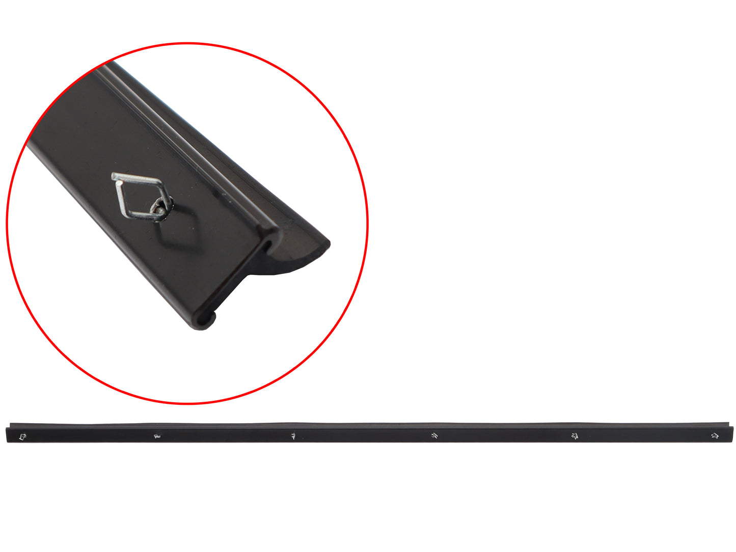 Door Belt Suits Toyota Landcruiser FJ60 RHF Inner No 1/4 Window Black Trim Type - RDB3672BL