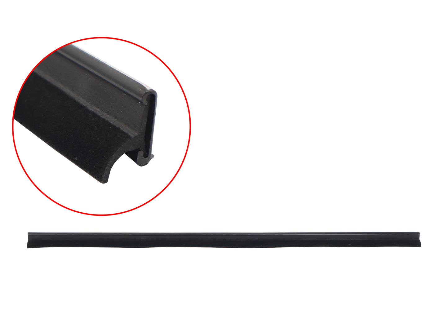 Door Belt For Toyota Landcruiser FJ60 LHF Inner With 1/4 Window Black Trim Type - RDB3673BL