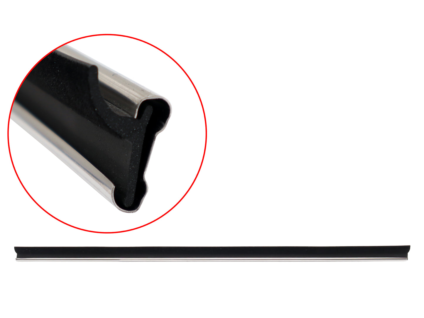 Door Belt Suits Toyota Landcruiser FJ60 RHR Inner Stainless Type - RDB3676