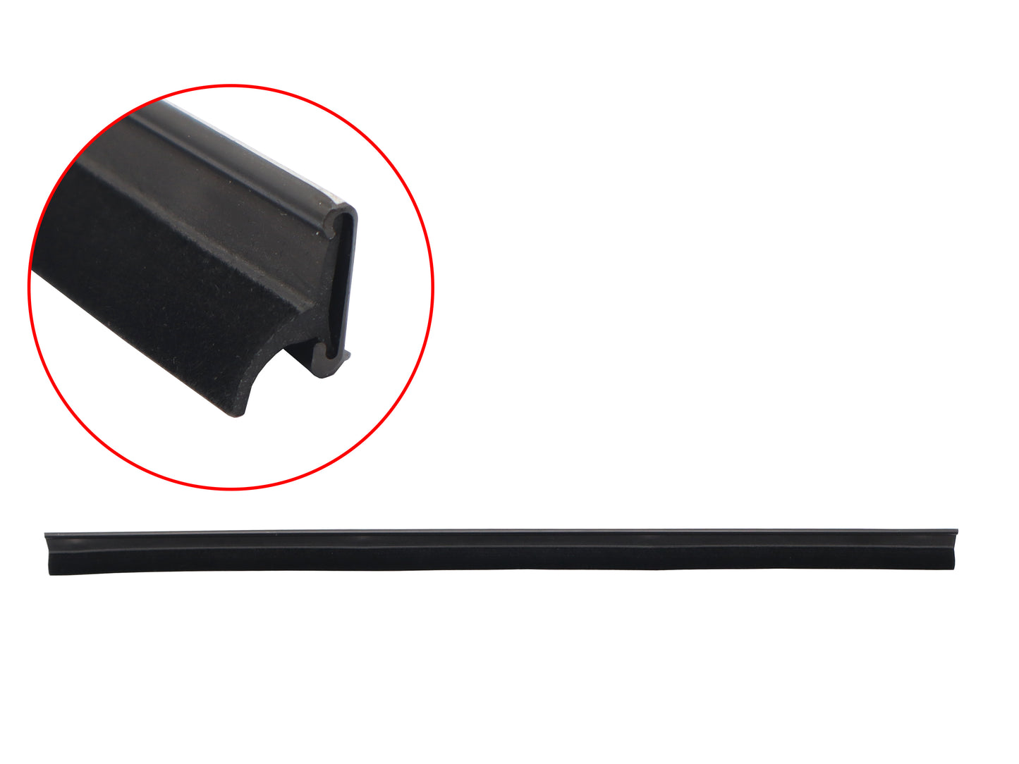 Door Belt Suits Toyota Landcruiser FJ60 RHR Inner Black Trim Type - RDB3676BL