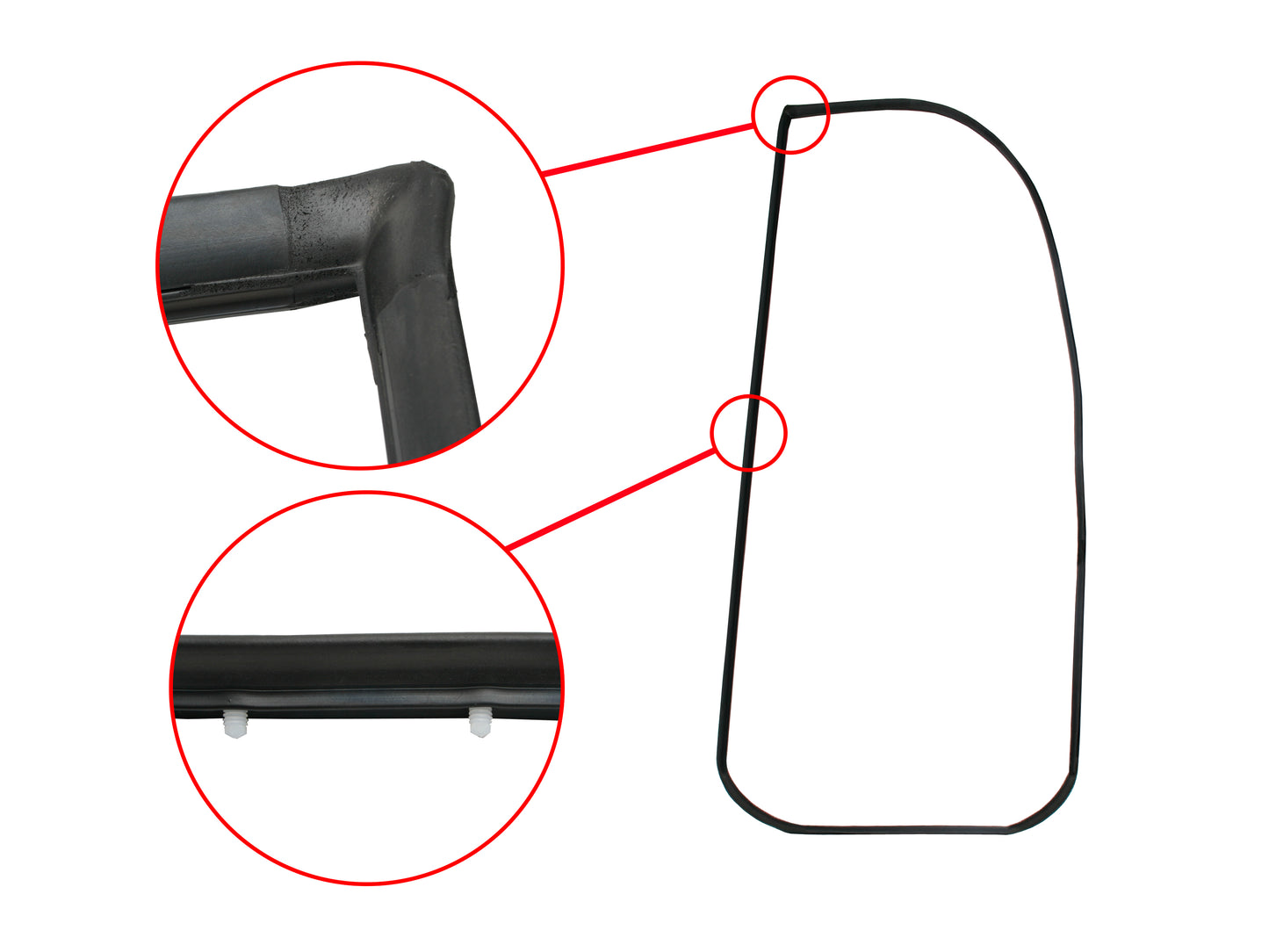 Door Rubber Kit VB VC VH Commodore Front Sedan SLE - DRKVB4