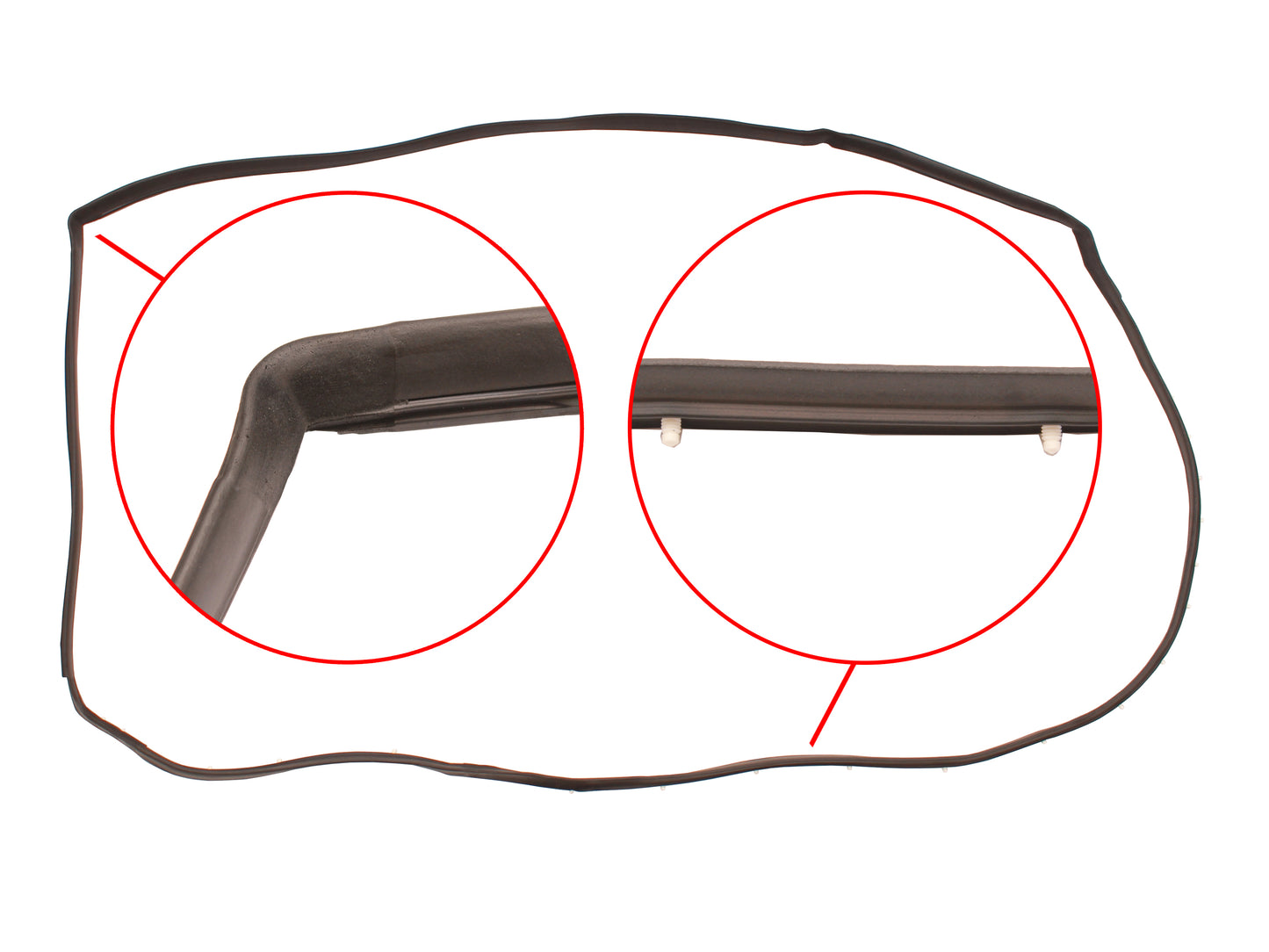 Door Rubber Kit VB VC VH Commodore Rear Sedan SLE - DRKVB5