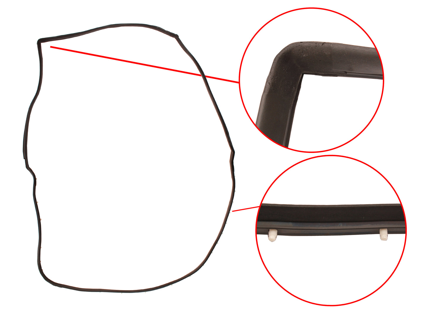 Door Rubber Kit VB VC VH VK VL Commodore Rear Wagon - DRKVB3