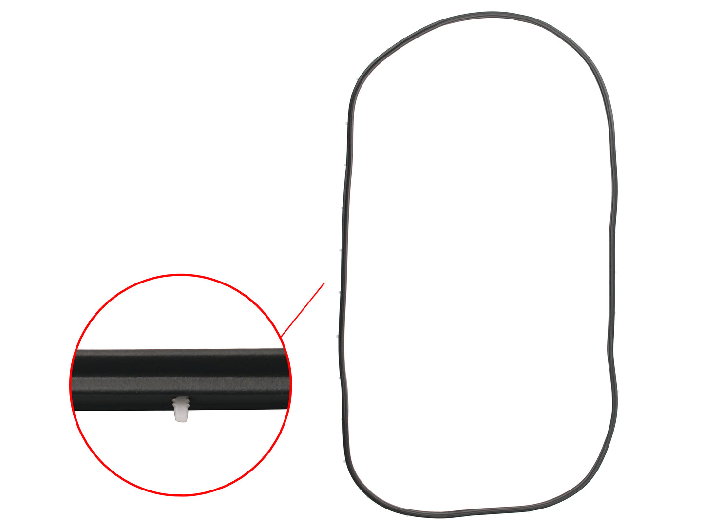 Door Seal WB Statesman Left Or Right Rear - RDS1033