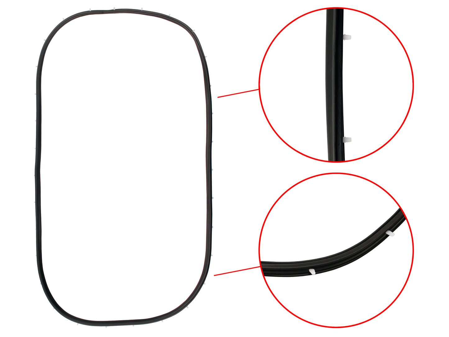 Door Seal Kit HD HR HK HT HG Sedan - DSKHDHG1