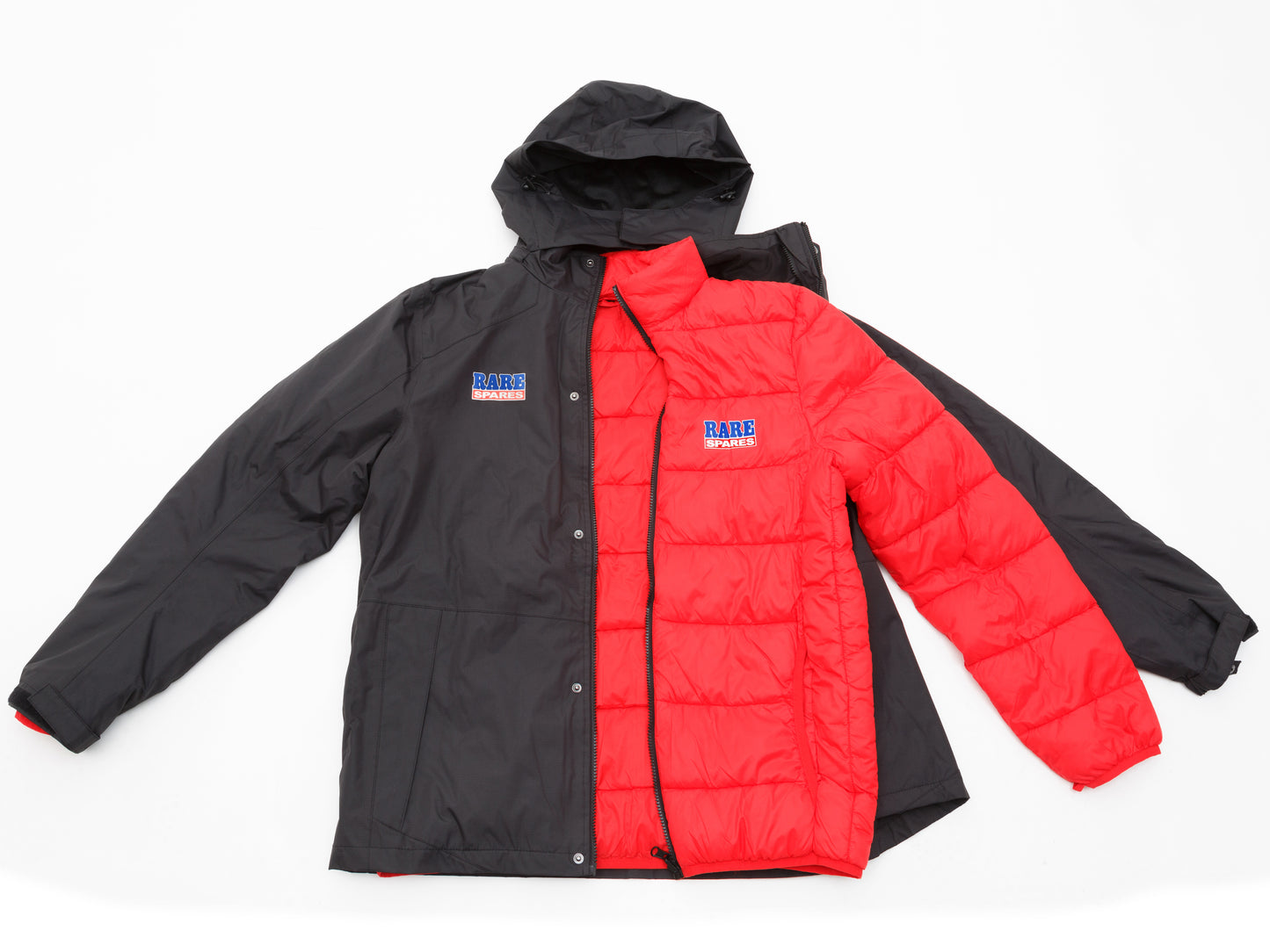 Rare Spares 3in11 Jacket - Black & Red (L) - RS3IN1JACKET-L