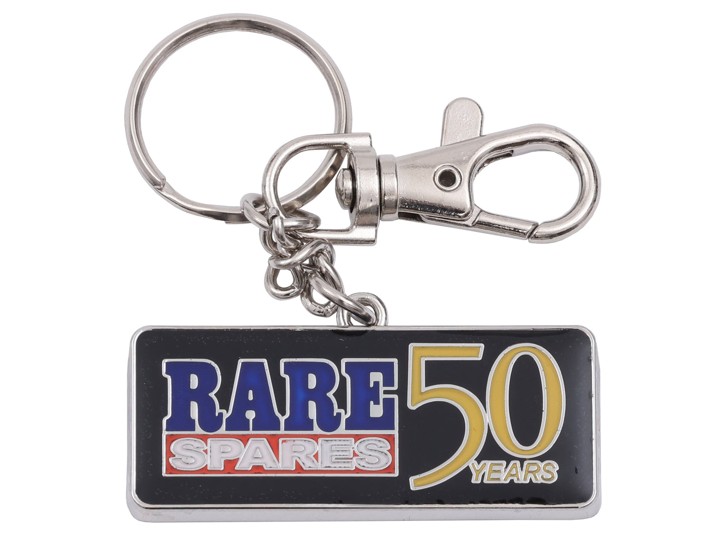 Rare Spares 50 Year Metal Keyring - RS50KEYRING