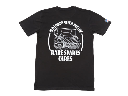 Rare Spares Ford T-Shirt - Black & White Print (M) - RSFTBL-M