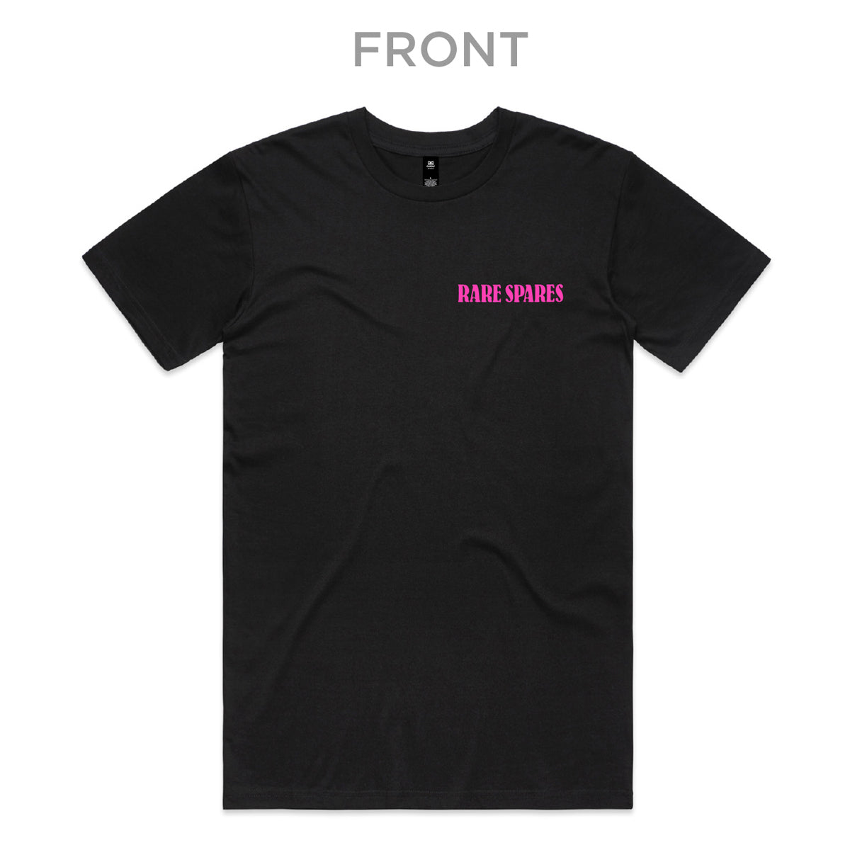 Rare Spares Ford T-Shirt - Black & Pink Print (M) - RSFTBLP-M