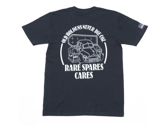 Rare Spares Holden T-Shirt - Navy & White Print (S) - RSHTNA-S