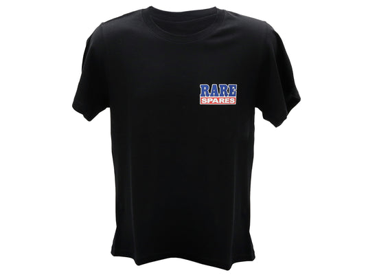 Rare Spares Logo T Shirt - Black (3XL) - RSTS3XL