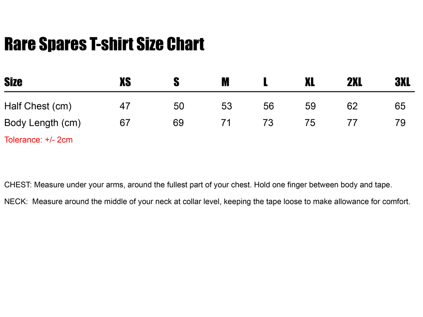 Rare Spares Logo T Shirt - Black (XL) - RSTSXL