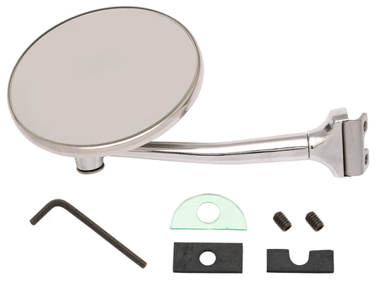 Door Mirror Assembly Exterior 4" Straight Arm Left Hand - DM1027