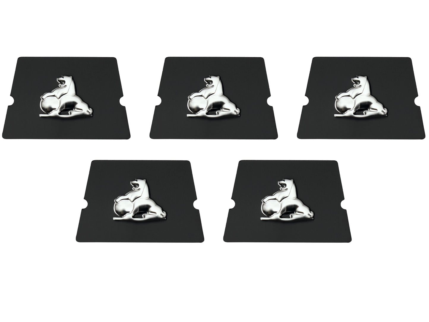 Seat Belt Button Decal Kit “GM Metal Lion” Holden HK-HG HQ-HZ LC-UC (5) - SBD1001