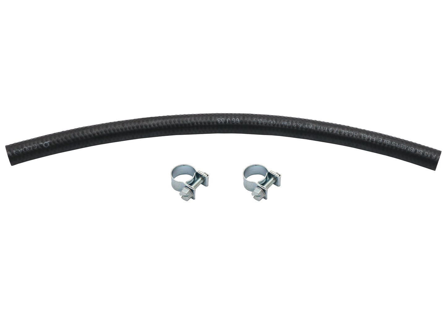 Hose Fuel Submersible ID 7.9mm X 300mm Universal With Clamps - SFHC300