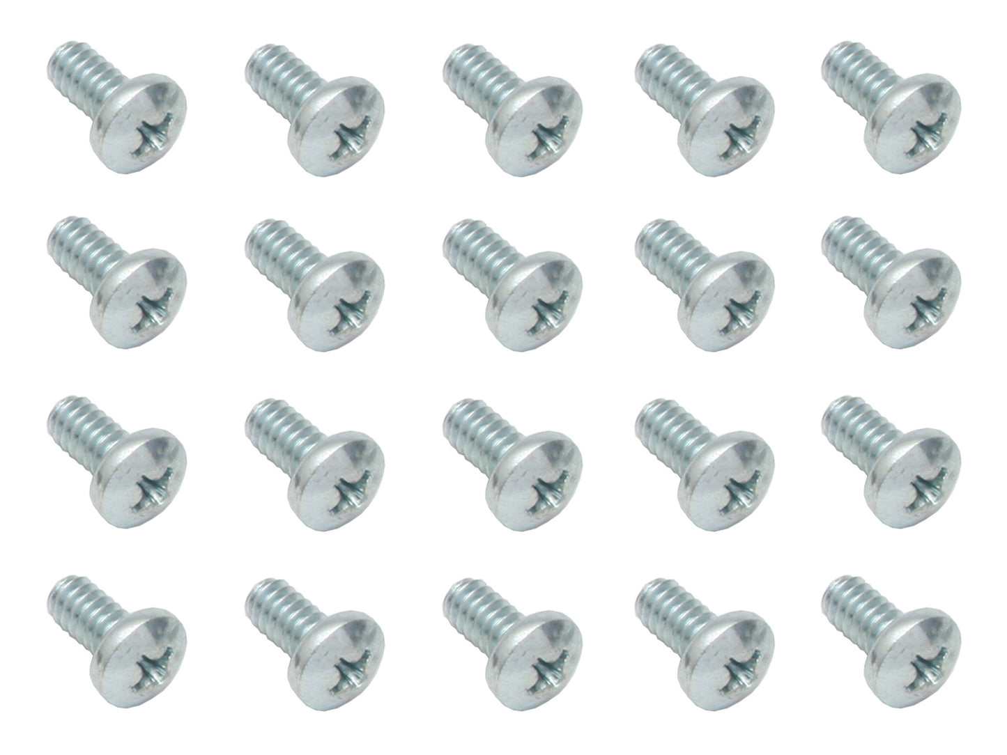 Universal Screw 1/4"X3/4" BSW Phillips Pan Head Zinc 20 Pc - SM0002
