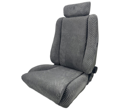 Autotecnica Sport Seat Grey Striped Includes Lumbar Support & Twin Adjusters  - SP88GS