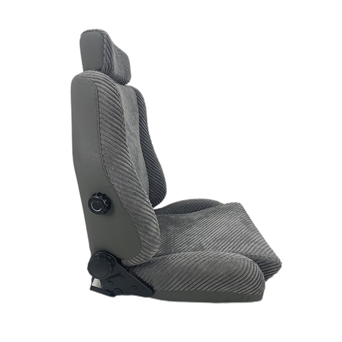 Autotecnica Sport Seat Grey Striped Includes Lumbar Support & Twin Adjusters  - SP88GS