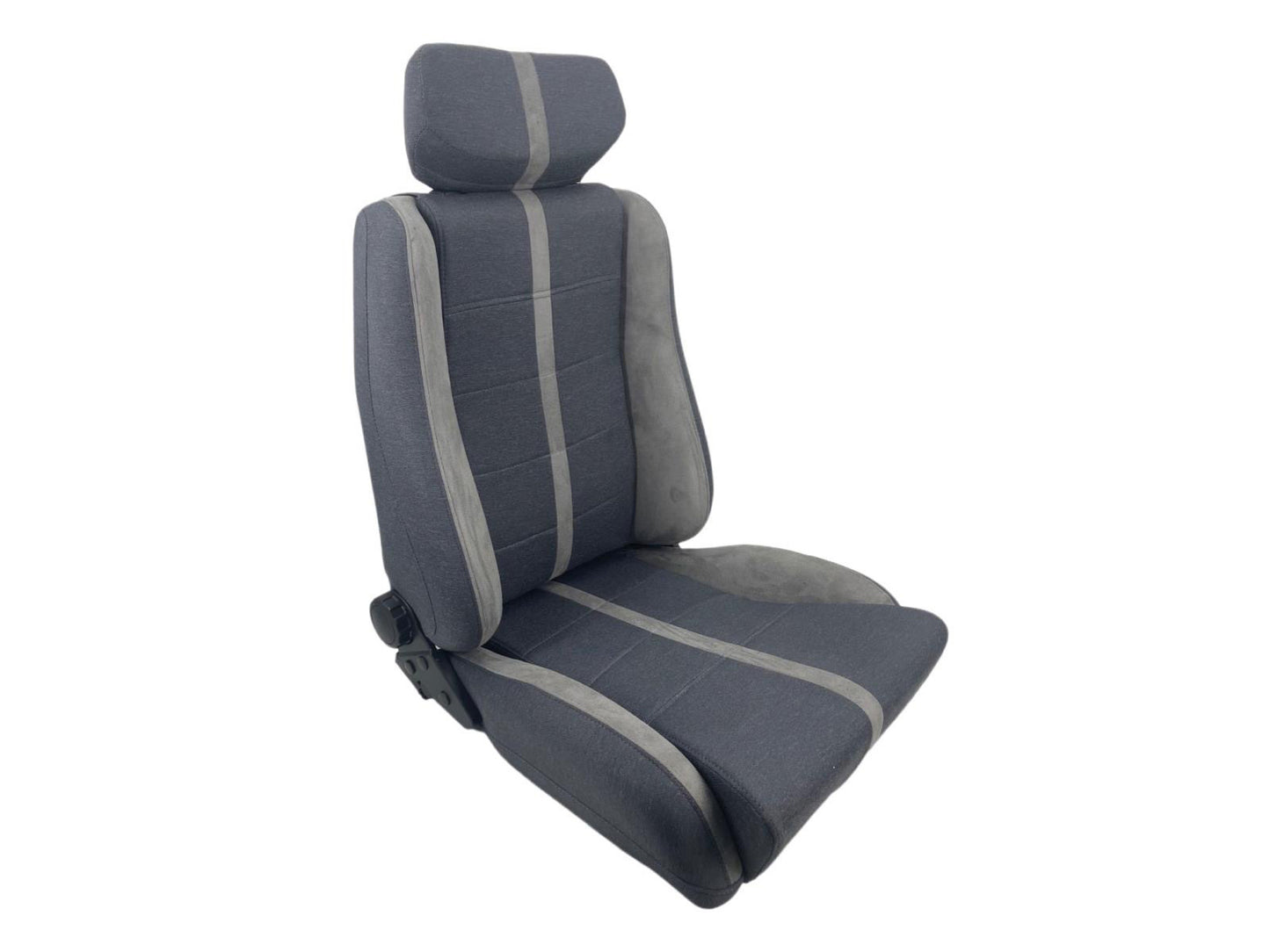 Autotecnica Ford Style Head Rest Sport Seat Grey Material Twin Adjusters  - SP88XE