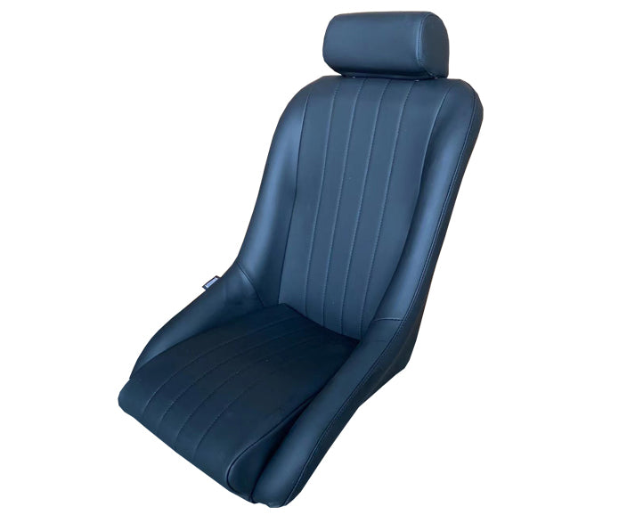 Autotecnica Seat Classic Black PU Leather Includes Slider - SS25HB