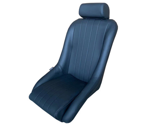 Autotecnica Seat Classic Black PU Leather Includes Slider - SS25HB