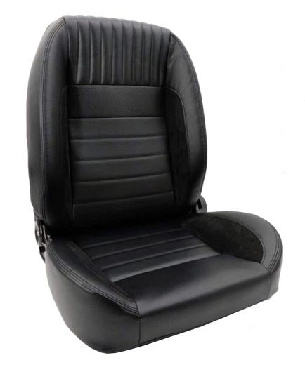 Autotecnica Seat Retro Low Back PU Leather Pair - SS65