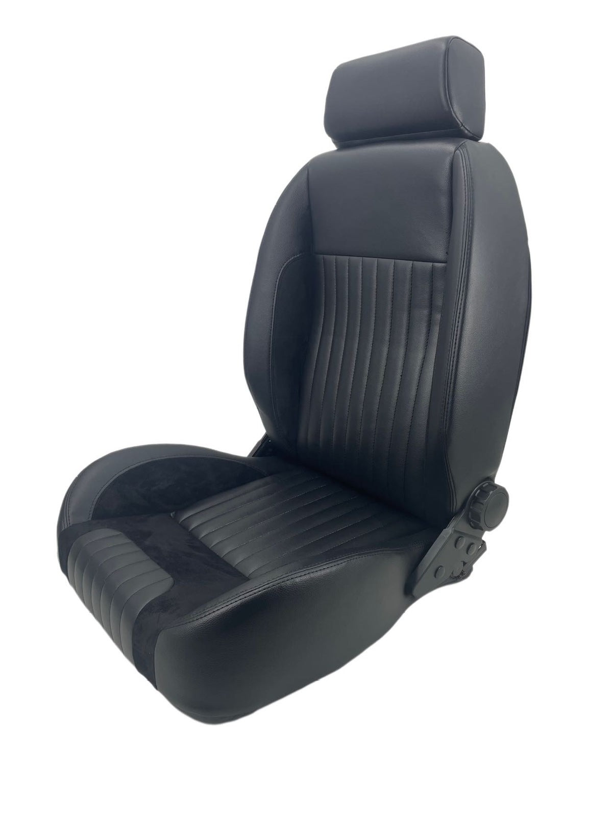 Autotecnica Seat Retro Low Back PU Leather With Headrest (Single Seat) - SS65HR