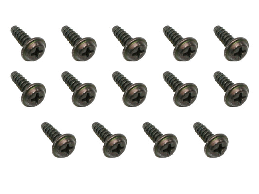 Commodore +Universal Self Tapper Screw Phillips Flat Top Head 8Gx1/2" Black 14pc - ST0020