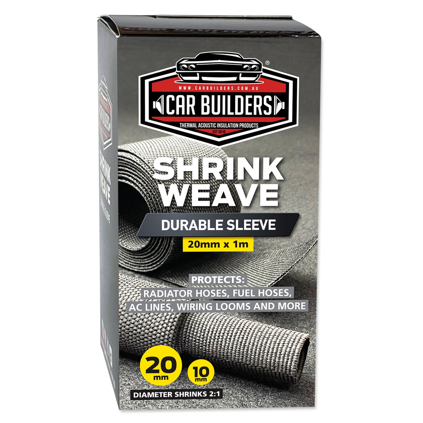 Car Builders Shrink Weave Sleeve 20mm - SWE20