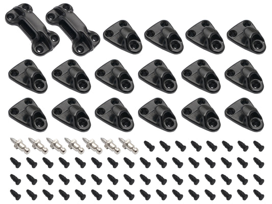 Tonneau Attachment Kit HQ HJ HX HZ WB Inc Back Ledge Clips - TC1002A